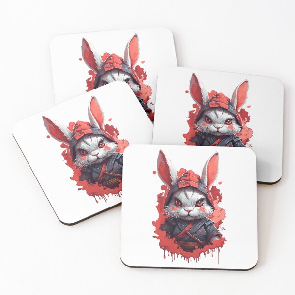 Item preview, Rabbit ninja imperial warrior 8 designed and sold by RabbitPrints.