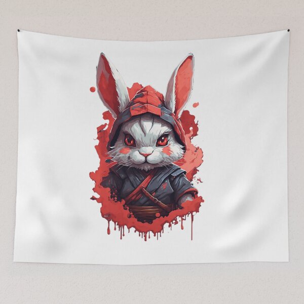 Item preview, Rabbit ninja imperial warrior 8 designed and sold by RabbitPrints.