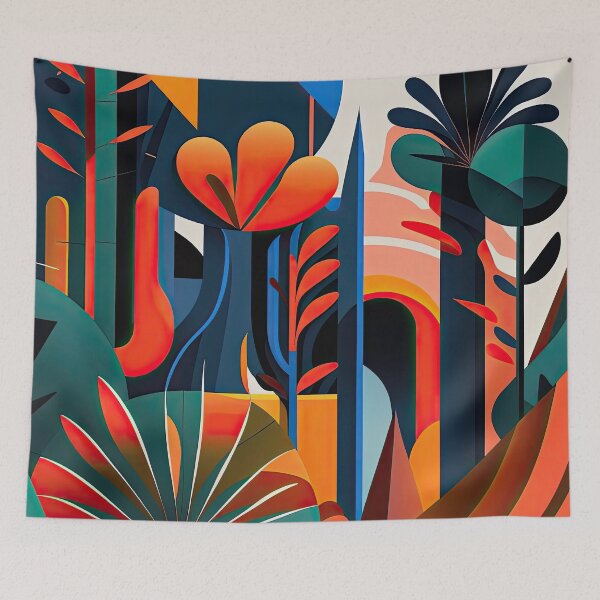 Item preview, African Jungle Bauhaus Design designed and sold by ArtificialGenes.