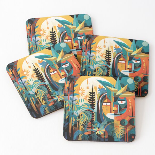 Item preview, African Jungle Bauhaus Design designed and sold by ArtificialGenes.