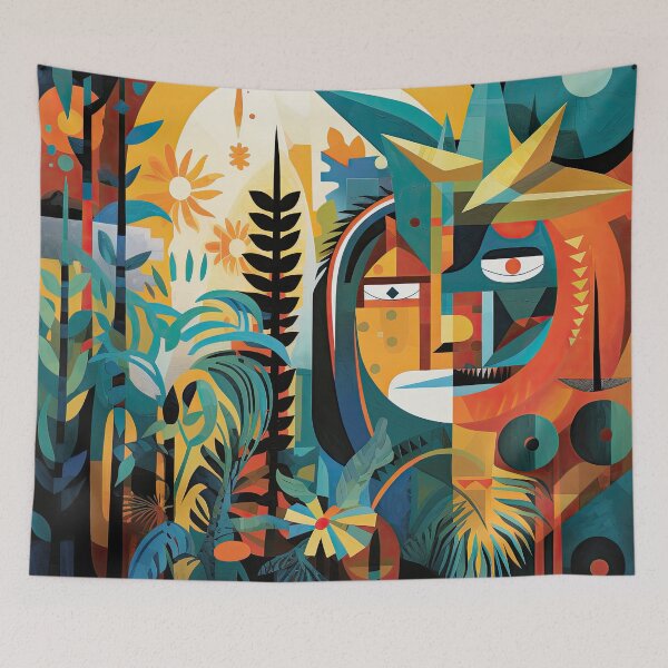 Item preview, African Jungle Bauhaus Design designed and sold by ArtificialGenes.