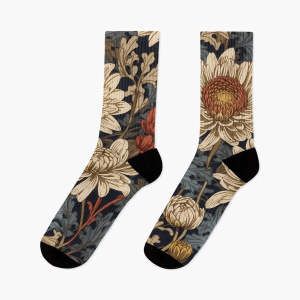 Item preview, Chrysanthemum pattern, William Morris Style designed and sold by NouveauEra.