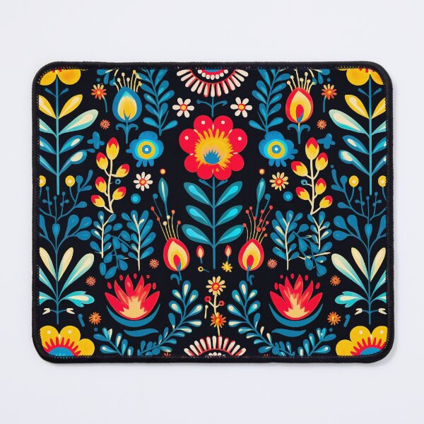 Item preview, Modern floral design inspired by pop art and rococo motifs designed and sold by Pflugart.