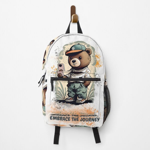 Item preview, Capture the Moment Embrace the Journey Cute teddy bear  designed and sold by syedmaaz.