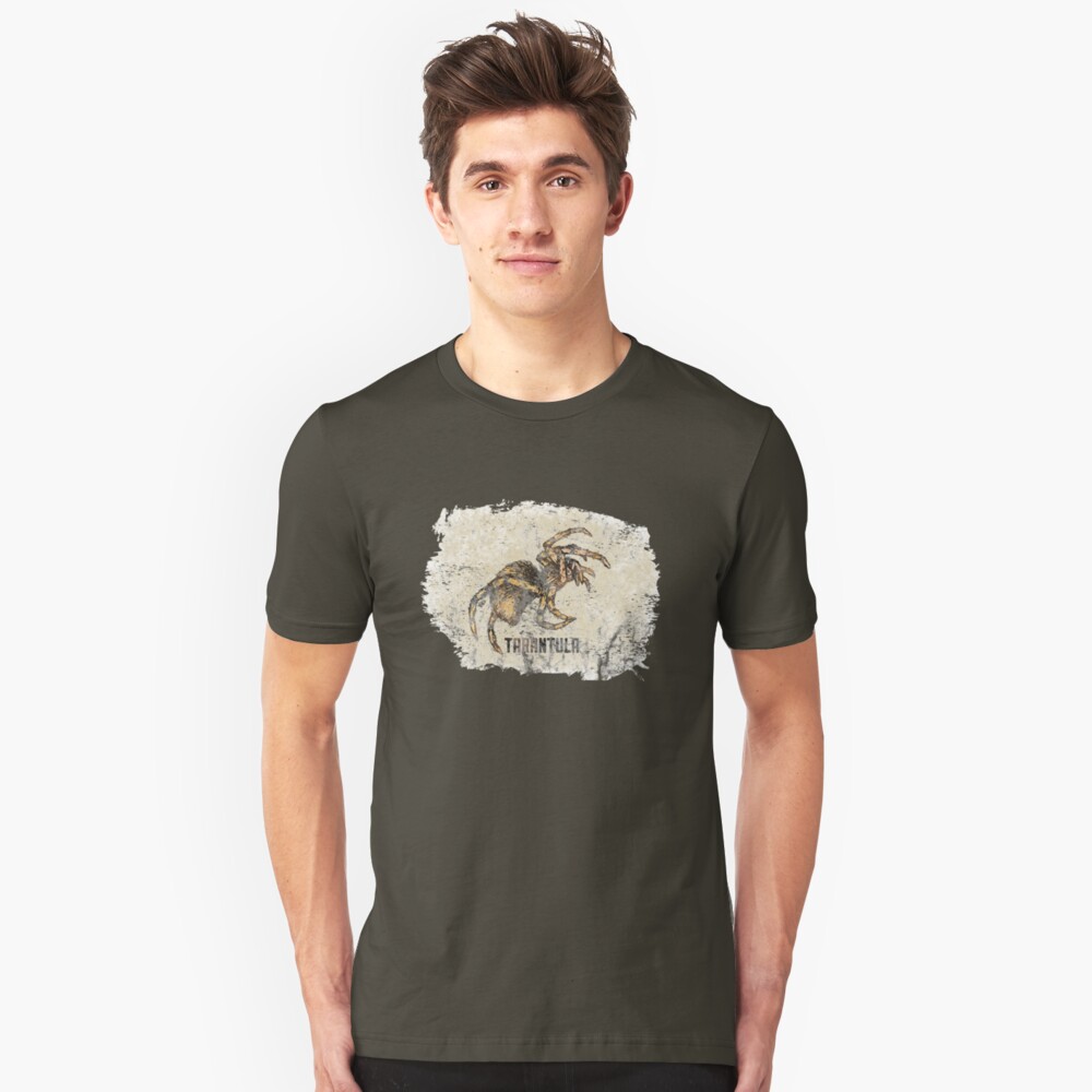 Tarantula Spider Lover Tarantula Pet Owner Vintage Arachnid Graphic Print Slim Fit T-Shirt