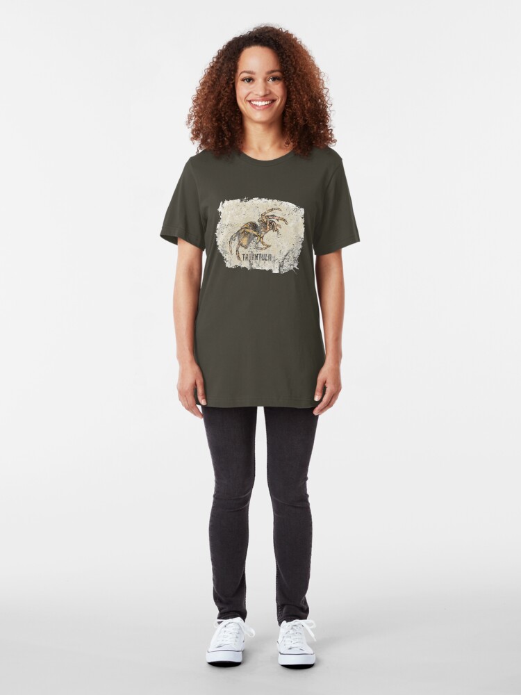 Alternate view of Tarantula Spider Lover Tarantula Pet Owner Vintage Arachnid Graphic Print Slim Fit T-Shirt