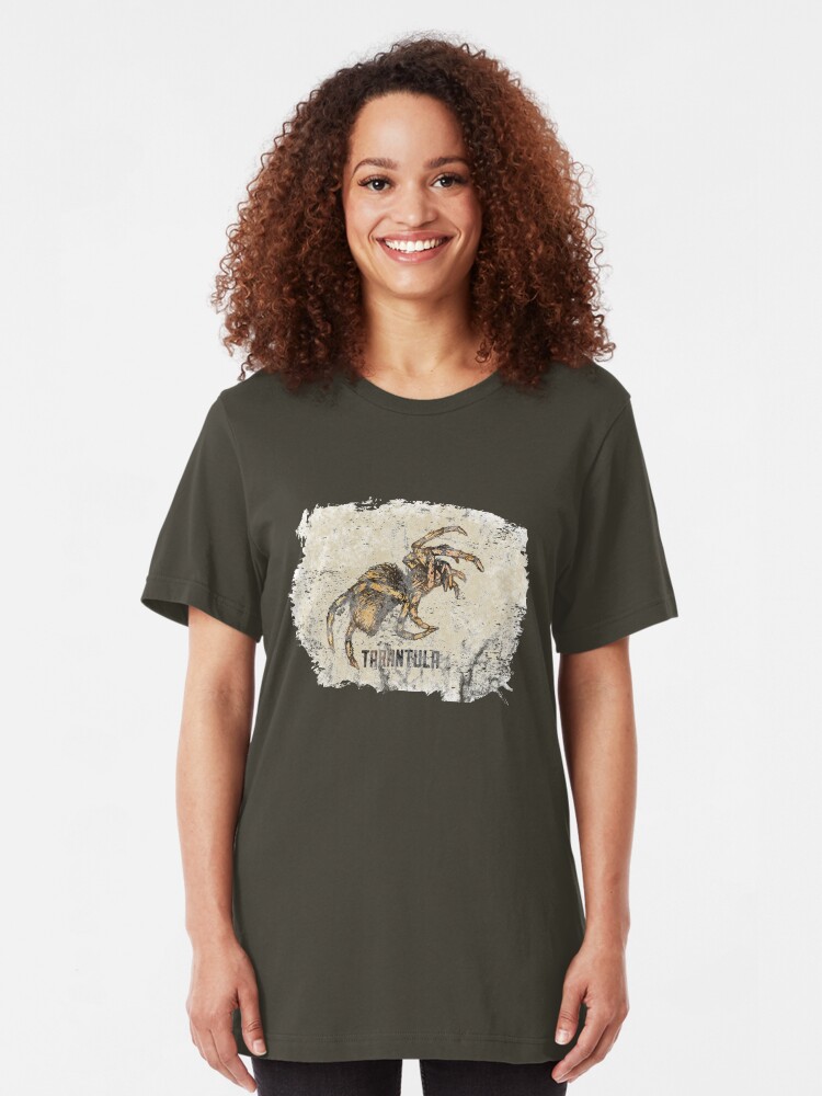 Alternate view of Tarantula Spider Lover Tarantula Pet Owner Vintage Arachnid Graphic Print Slim Fit T-Shirt