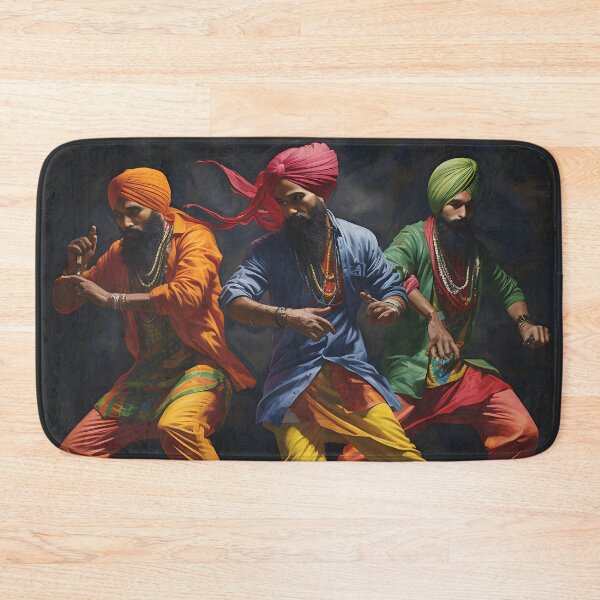 Item preview, Colourful Bhangra Dancers Art designed and sold by PioneerX1.