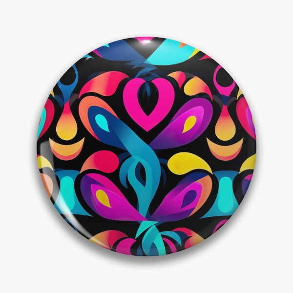 Item preview, Modern floral design inspired by pop art and rococo motifs designed and sold by Pflugart.