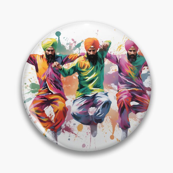 Artikelvorschau, Colourful Bhangra Dancers Art entworfen und verkauft von PioneerX1.