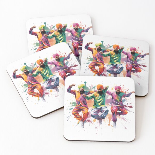 Artikelvorschau, Colourful Bhangra Dancers Art entworfen und verkauft von PioneerX1.