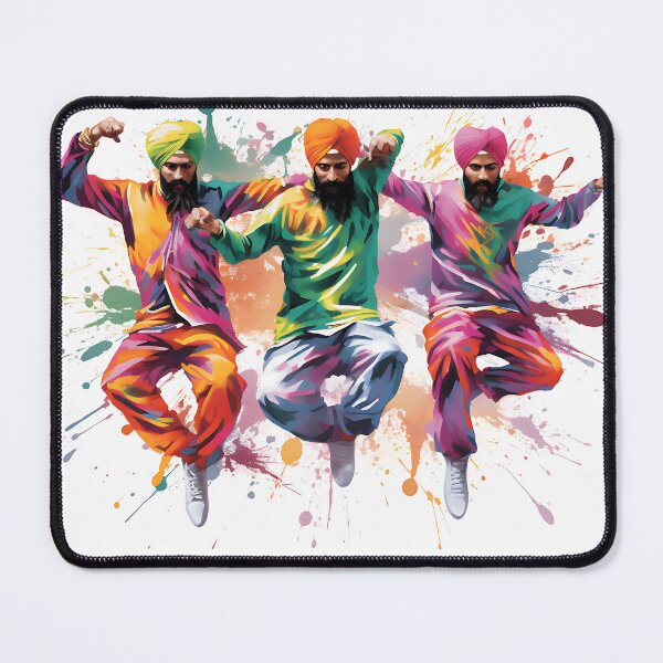 Artikelvorschau, Colourful Bhangra Dancers Art entworfen und verkauft von PioneerX1.