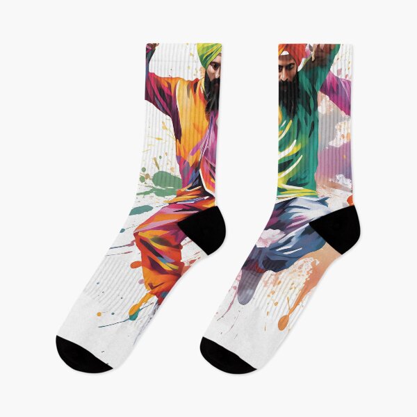 Item preview, Colourful Bhangra Dancers Art designed and sold by PioneerX1.