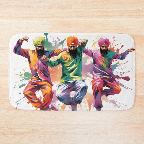 Item preview, Colourful Bhangra Dancers Art designed and sold by PioneerX1.