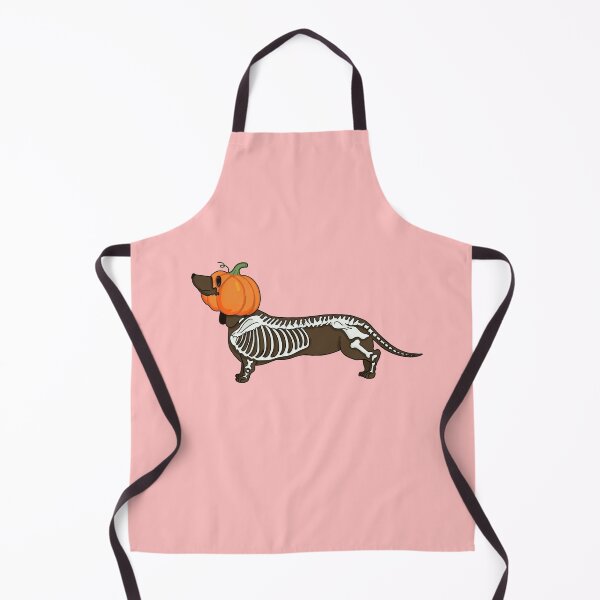 Item preview, Jack Halloween Jack dachshund brown dot pumpkin on pink designed and sold by Itsdomd.