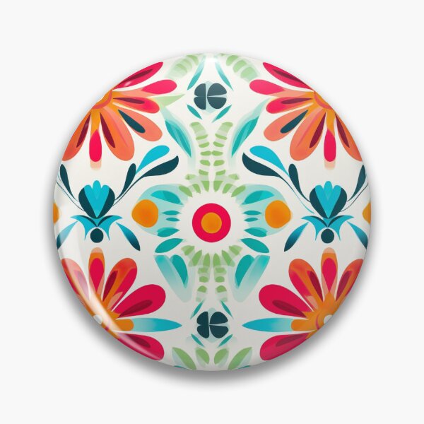 Item preview, Modern floral design inspired by pop art and rococo motifs designed and sold by Pflugart.