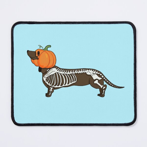 Item preview, Jack Halloween dachshund on tiffanyblue brown designed and sold by Itsdomd.