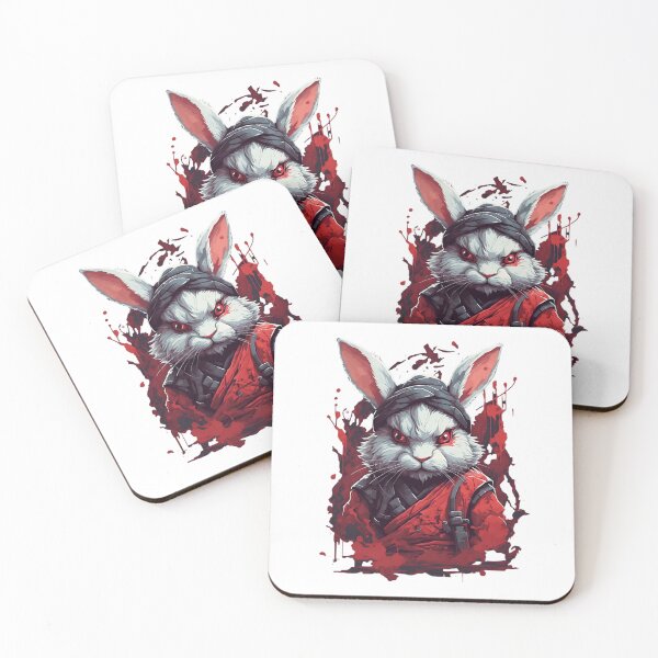 Item preview, Rabbit ninja imperial warrior 9 designed and sold by RabbitPrints.