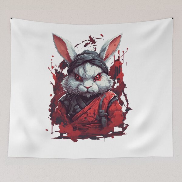 Item preview, Rabbit ninja imperial warrior 9 designed and sold by RabbitPrints.