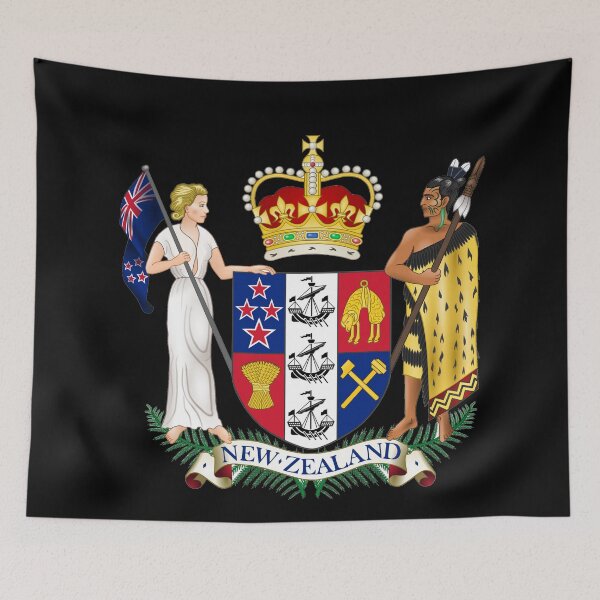 Item preview, New Zealand Coat of Arms (Aotearoa) designed and sold by Hoorahville.