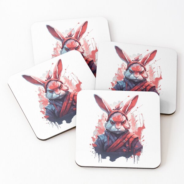 Item preview, Rabbit ninja imperial warrior 10 designed and sold by RabbitPrints.