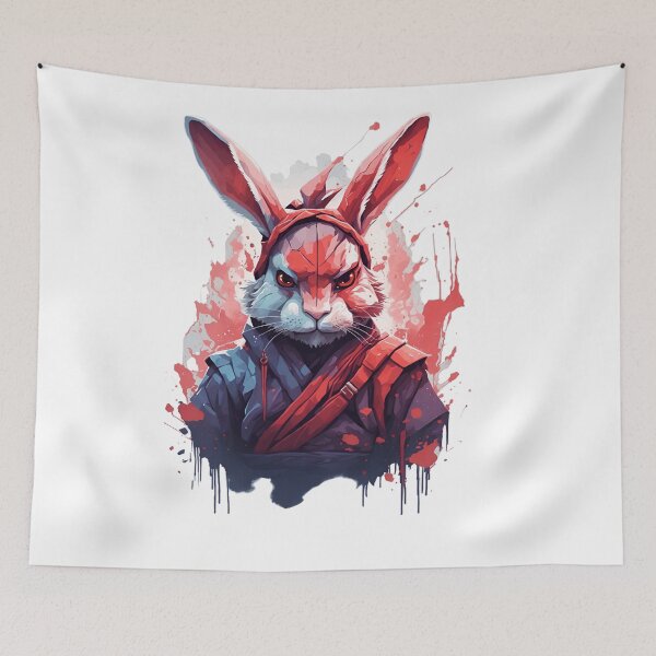 Item preview, Rabbit ninja imperial warrior 10 designed and sold by RabbitPrints.