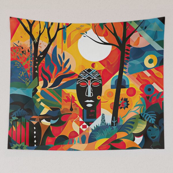 Item preview, African Jungle Bauhaus Design designed and sold by ArtificialGenes.