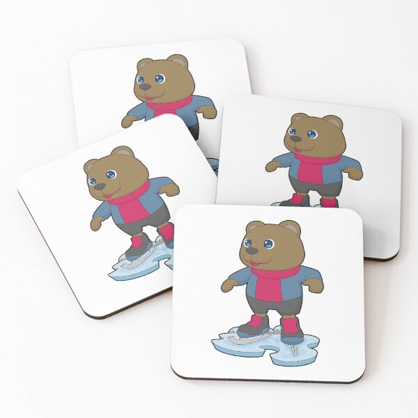 Aperçu de l'œuvre Bear Ice skating Ice skates créée et vendue par Snabdesign84.