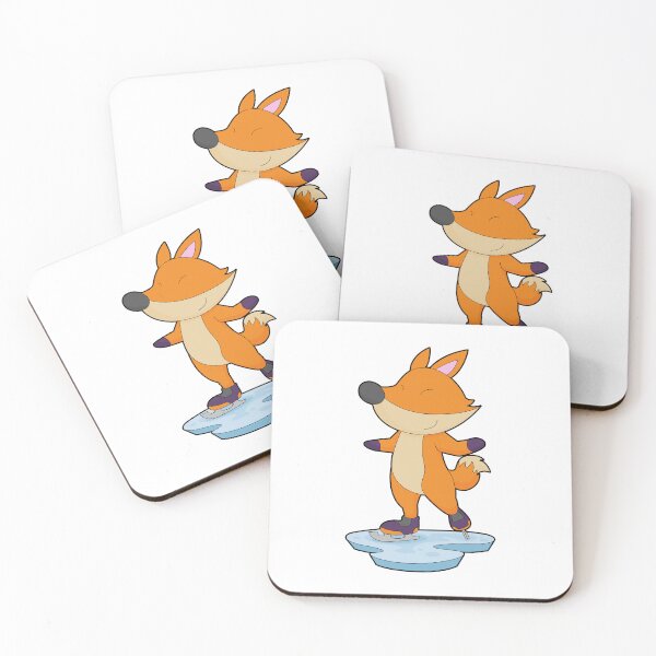 Aperçu de l'œuvre Fox Ice skating Ice skates créée et vendue par Snabdesign84.