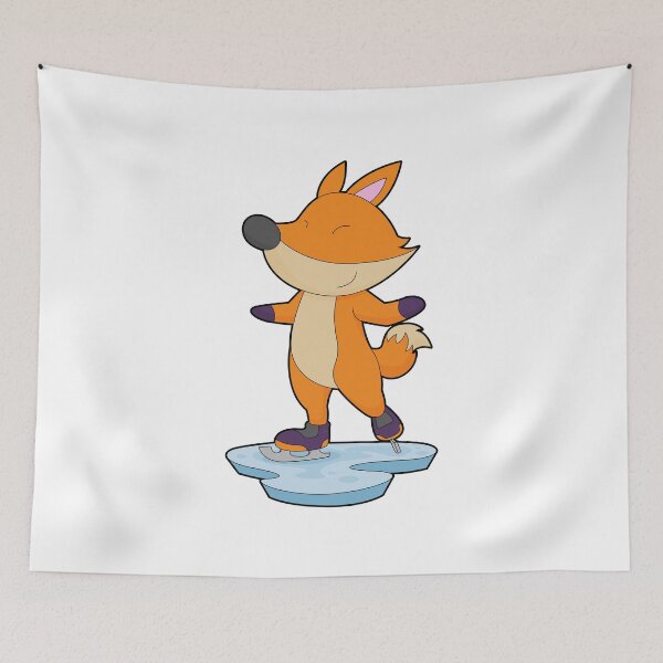 Aperçu de l'œuvre Fox Ice skating Ice skates créée et vendue par Snabdesign84.