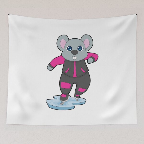 Aperçu de l'œuvre Mouse Ice skating Ice skates créée et vendue par Snabdesign84.