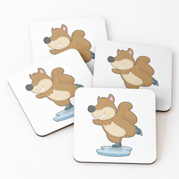 Aperçu de l'œuvre Squirrel Ice skating Ice skates créée et vendue par Snabdesign84.