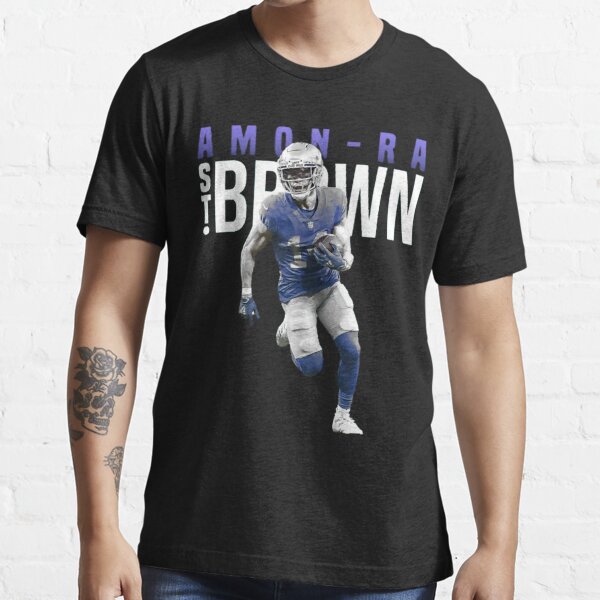 Amon-Ra St. Brown Detroit Lions Men's Black Backer Long Sleeve T-Shirt 