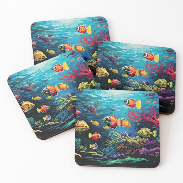 Item preview, Coral Convergence: The Grand Ballet of Vibrant Fish designed and sold by Newpixelland.