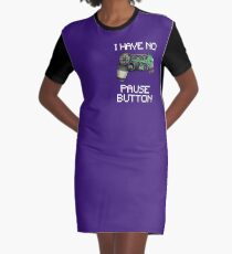 Vestido camiseta No tengo botón de Pausa Controlador de juego
