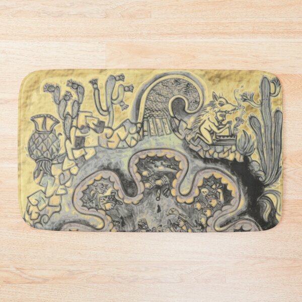 Item preview, Chicomoztoc Map (Stretched) designed and sold by mixMixtli.
