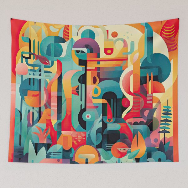 Item preview, African Jungle Bauhaus Design designed and sold by ArtificialGenes.