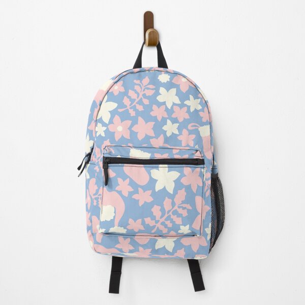 Item preview, Pastel Blue and Pink Boho Christmas Cabincore Floral Pattern designed and sold by blomastudios.