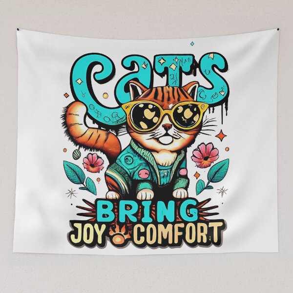 Item preview, Cats Bring Joy And Comfort  designed and sold by EVERTEESLOVER.