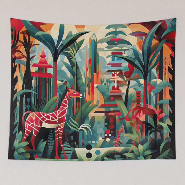 Item preview, African Jungle Bauhaus Design designed and sold by ArtificialGenes.