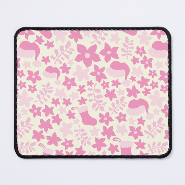 Item preview, Pastel Pink Boho Christmas Cabincore Floral Pattern designed and sold by blomastudios.