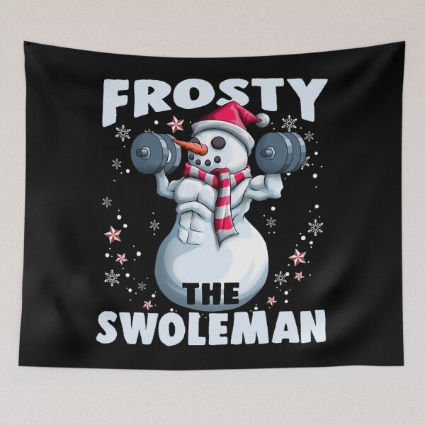Item preview, Frosty the Swoleman Funny Weightlifting Fitness Christmas designed and sold by DavidGumbies.