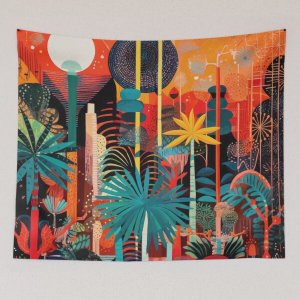 Item preview, African Jungle Bauhaus Design designed and sold by ArtificialGenes.