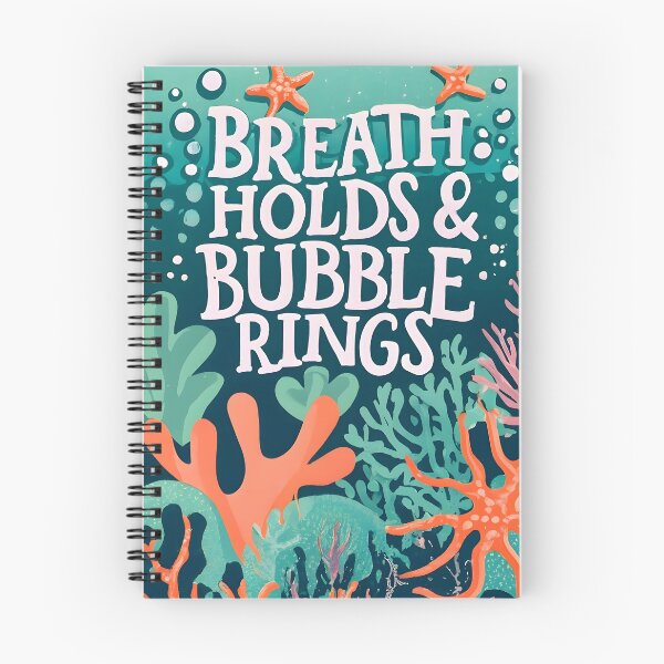 Item preview, Breath Holds and Bubble Rings | Ocean Poster Design designed and sold by MildOrangeStore.
