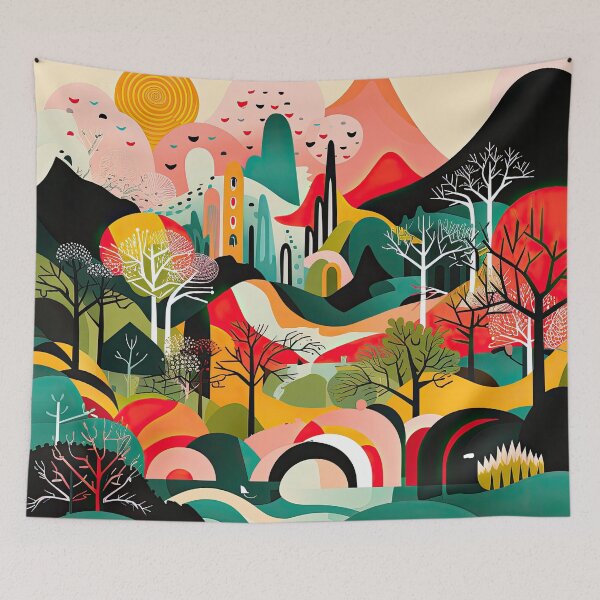 Item preview, African Jungle Bauhaus Design designed and sold by ArtificialGenes.