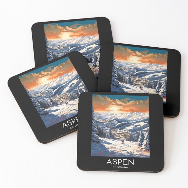 Item preview, A Pop Art Travel Print of Aspen - Colorado - US  designed and sold by StudioRedKoala.