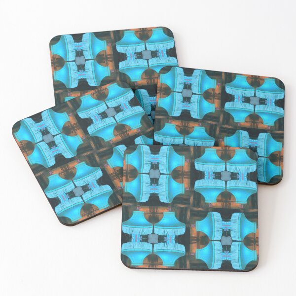 Item preview, Neon Blue Shades Photo Pattern designed and sold by vallisrowe.