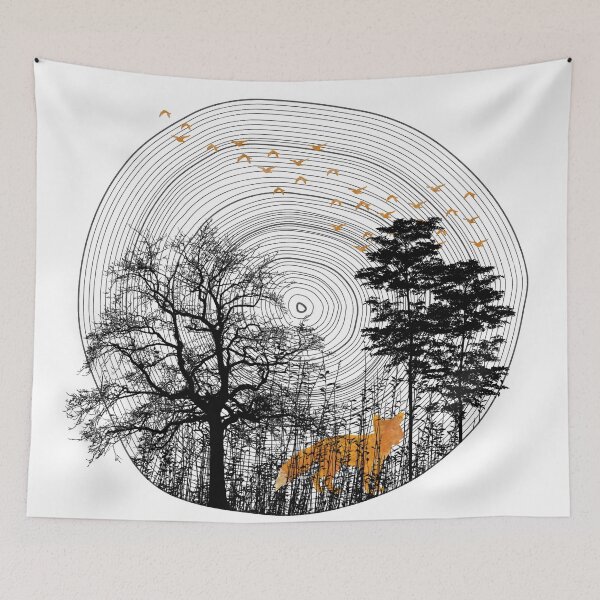 Item preview, Into the Woods (A Forest Fox on A Tree Ring) designed and sold by Gypsy  Queen.