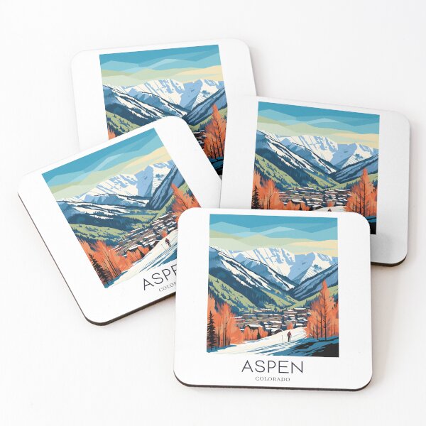Item preview, A Pop Art Travel Print of Aspen - Colorado - US  designed and sold by StudioRedKoala.