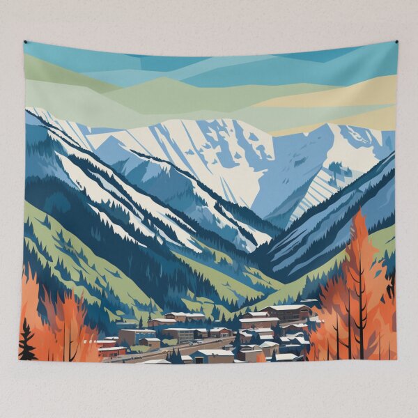 Item preview, A Pop Art Travel Print of Aspen - Colorado - US  designed and sold by StudioRedKoala.